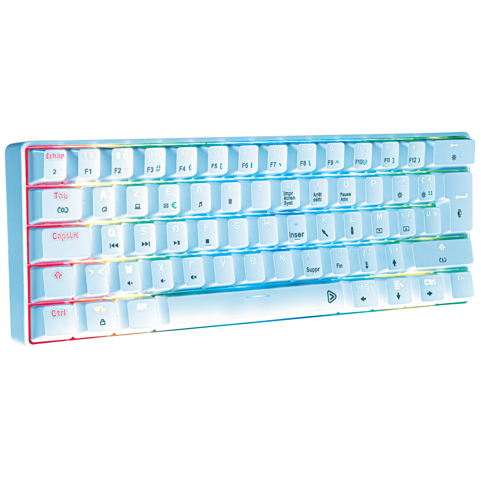 CA-150 Clavier Méca TKL Blanc RGB