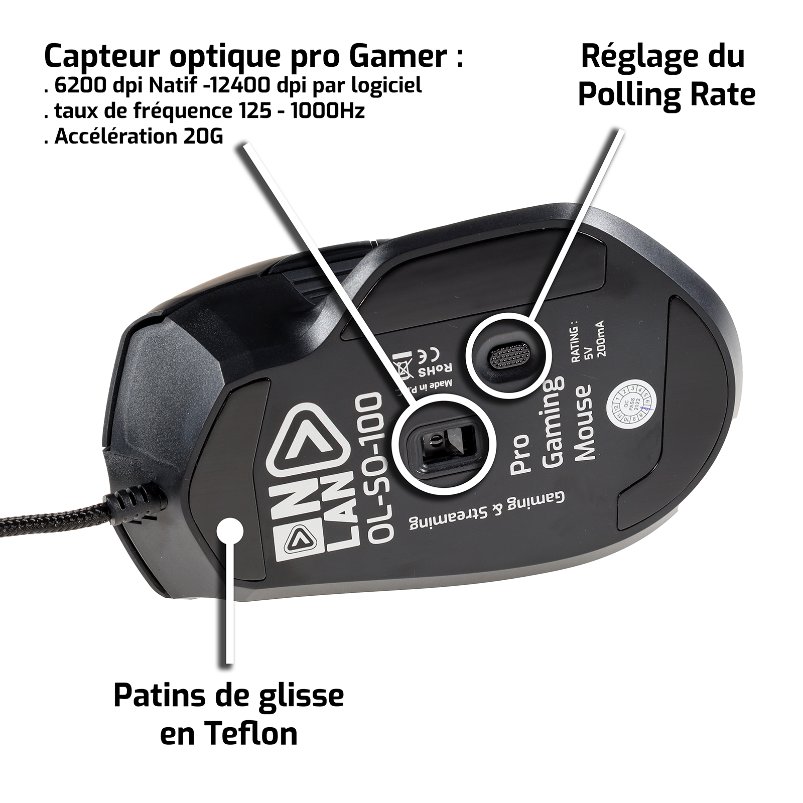 SO-100 Souris Gaming PRO RGB