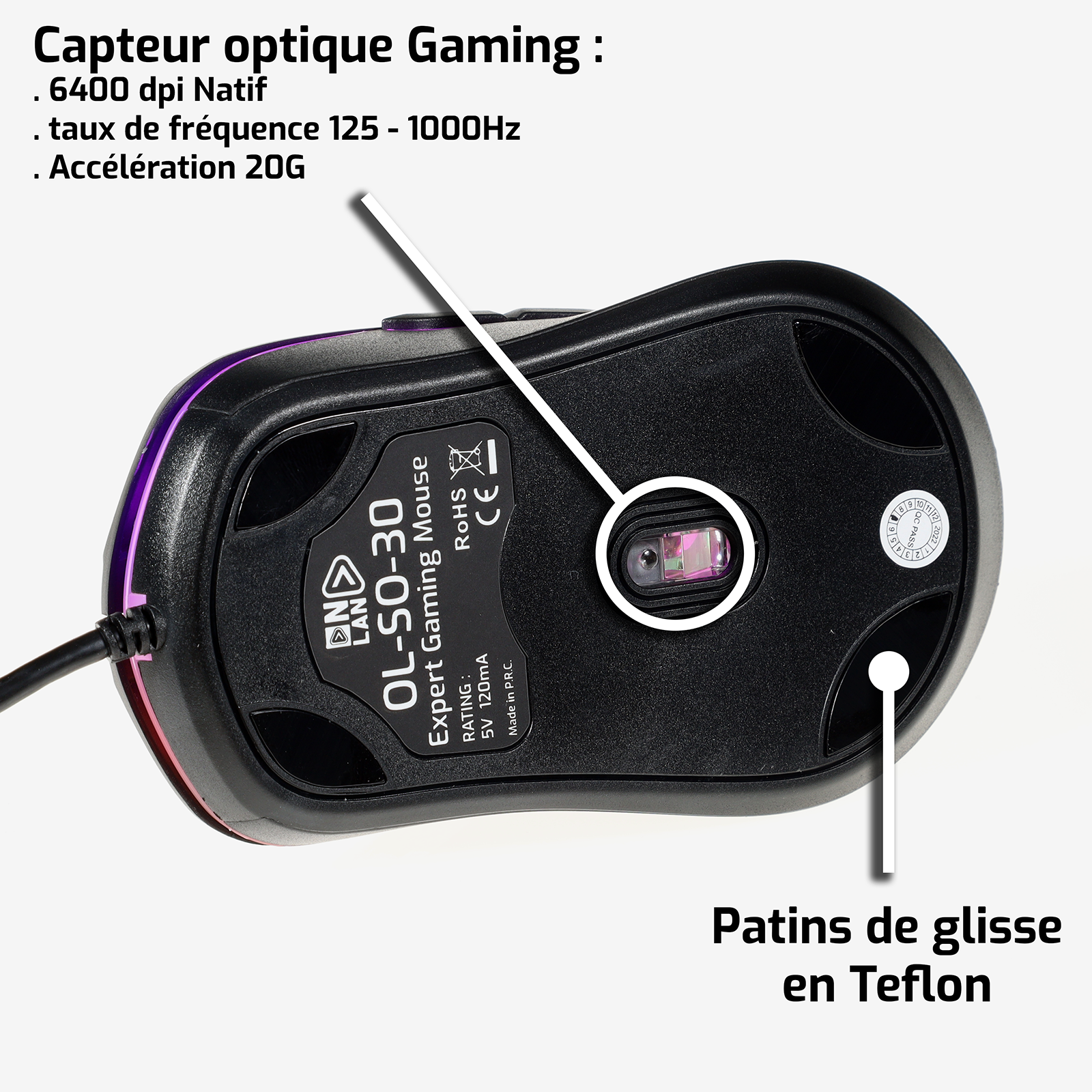SO-30 Souris Gaming ERGO RGB